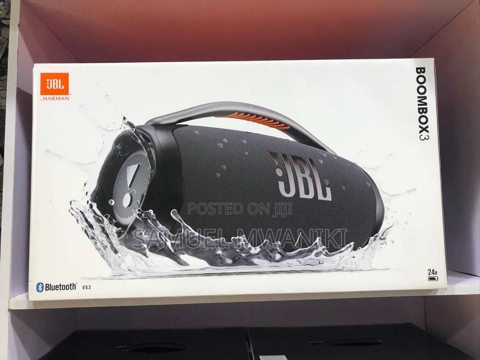 JBL Boombox 3 Powerful Portable Speaker – Black