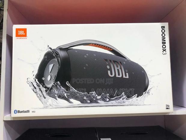 JBL Boombox 3 Powerful Portable Speaker – Black