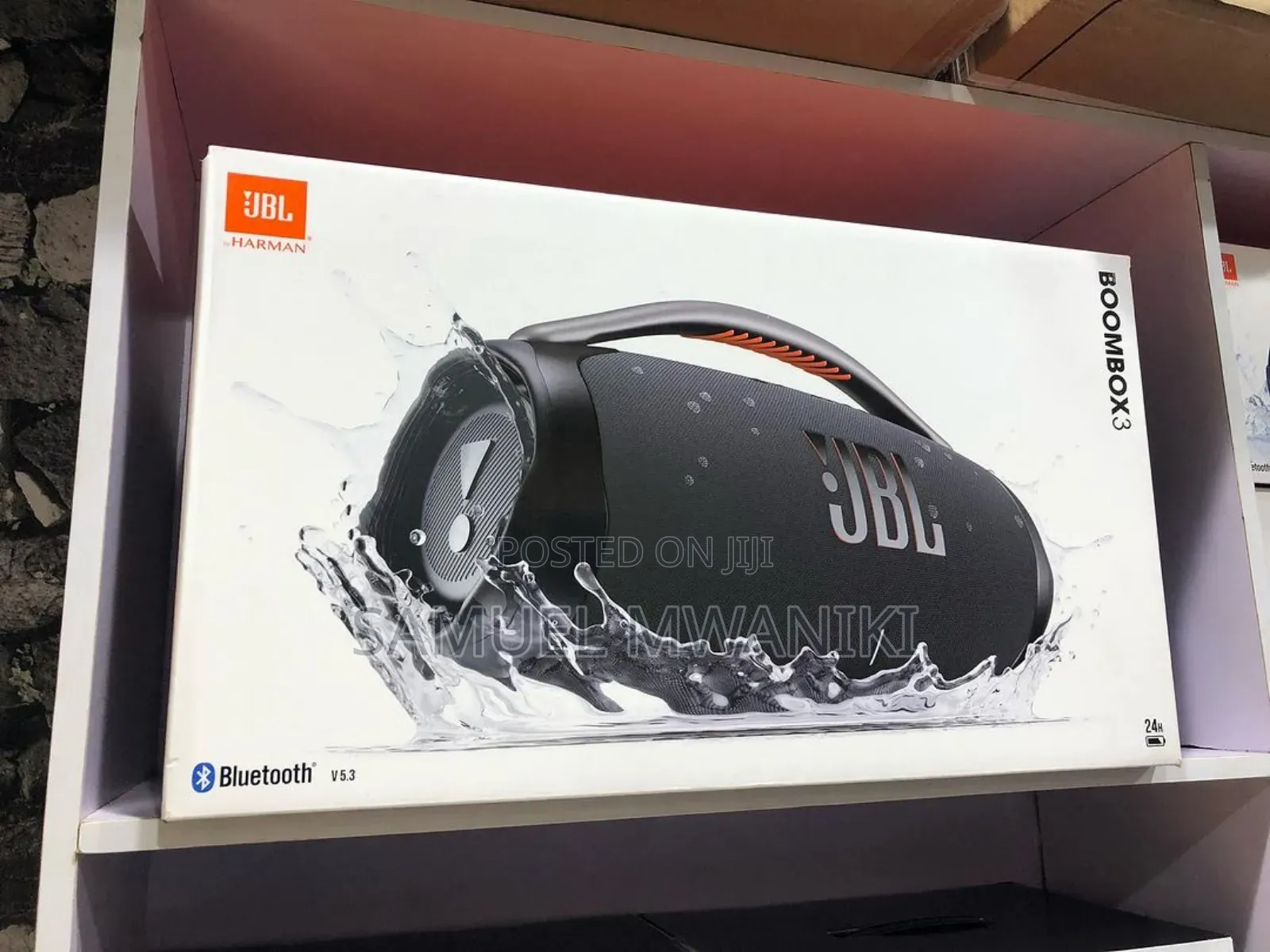 JBL Boombox 3 Powerful Portable Speaker – Black