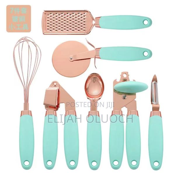 High Quality 7pcs Kitchen Gadget Set With Copper Plated - thumbnail 2