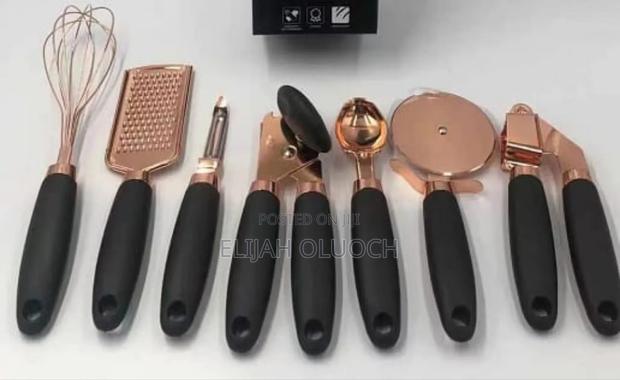 High Quality 7pcs Kitchen Gadget Set With Copper Plated - thumbnail 3
