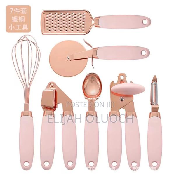 High Quality 7pcs Kitchen Gadget Set With Copper Plated - thumbnail 4