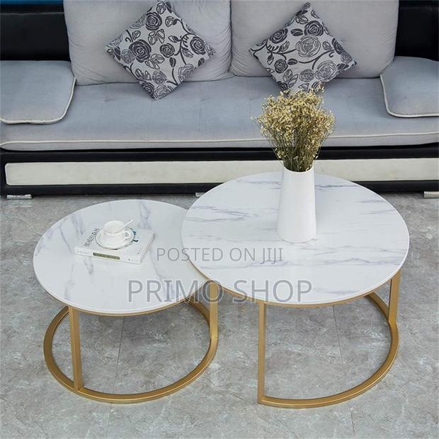 Round Marble Coffee Table -2pcs - thumbnail 10