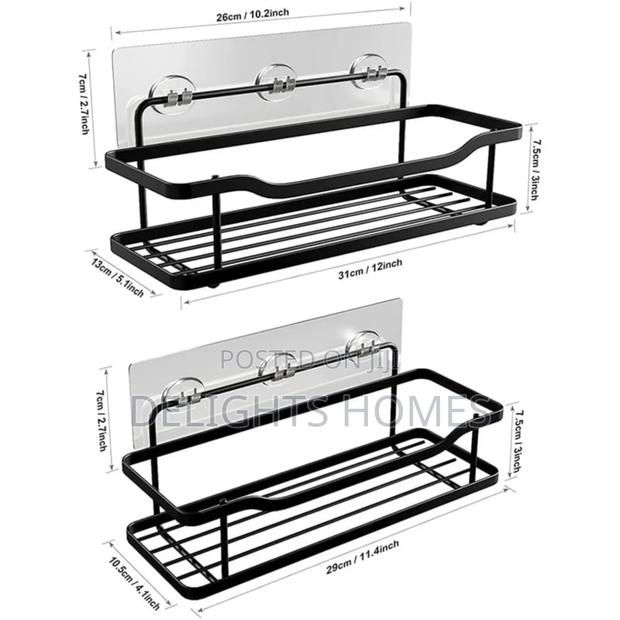 2pcs Shower Caddy Shelf/Bathroom Organizer-Sen - thumbnail 2