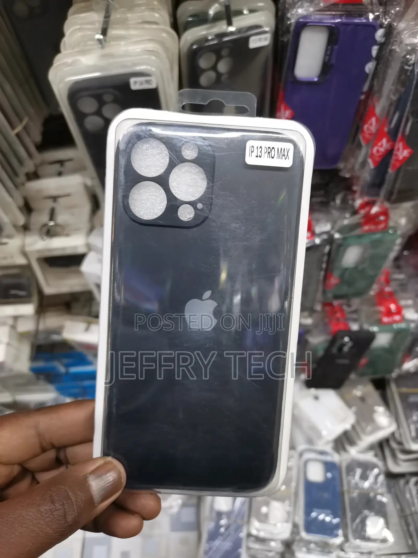 iPhone 13 Pro Max Luxury Hybrid Back Tempered Glass Case Fu