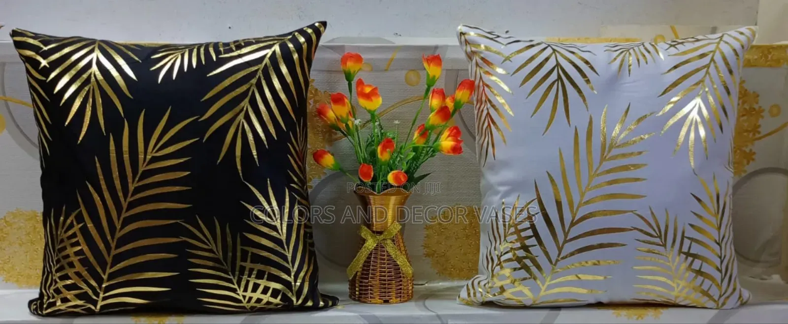 Gold Leaf Pillow Cases