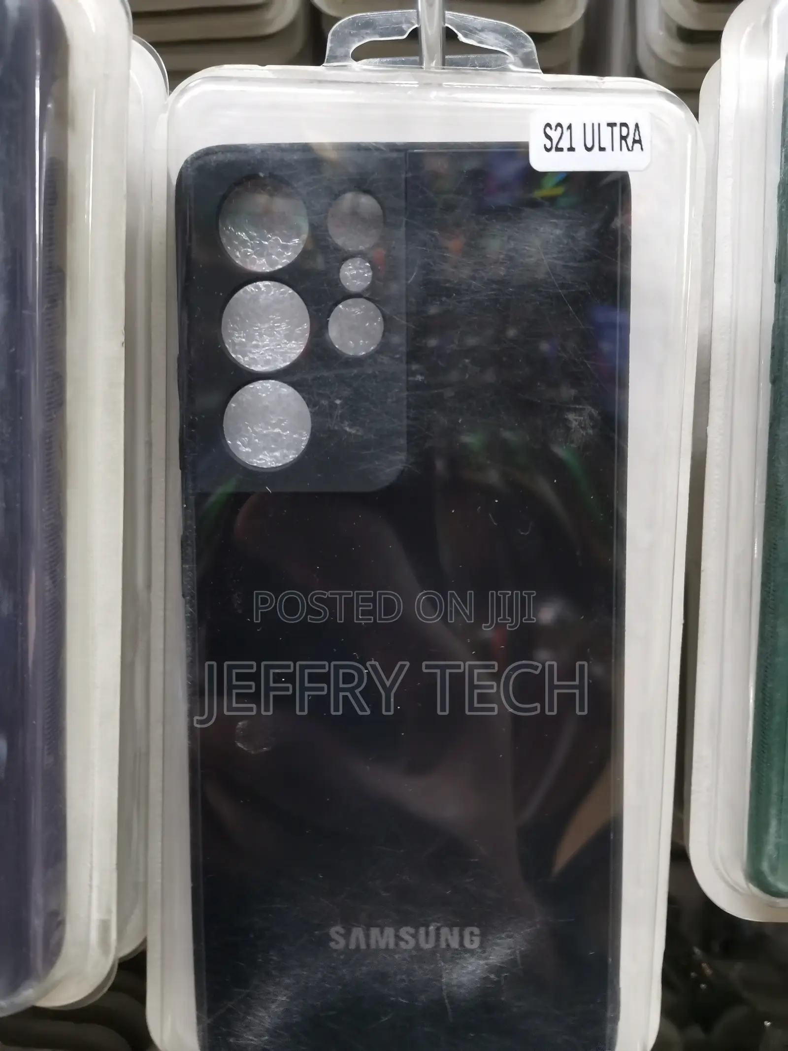 Black Glass Camera Protector Premium Case for S21 Ultra