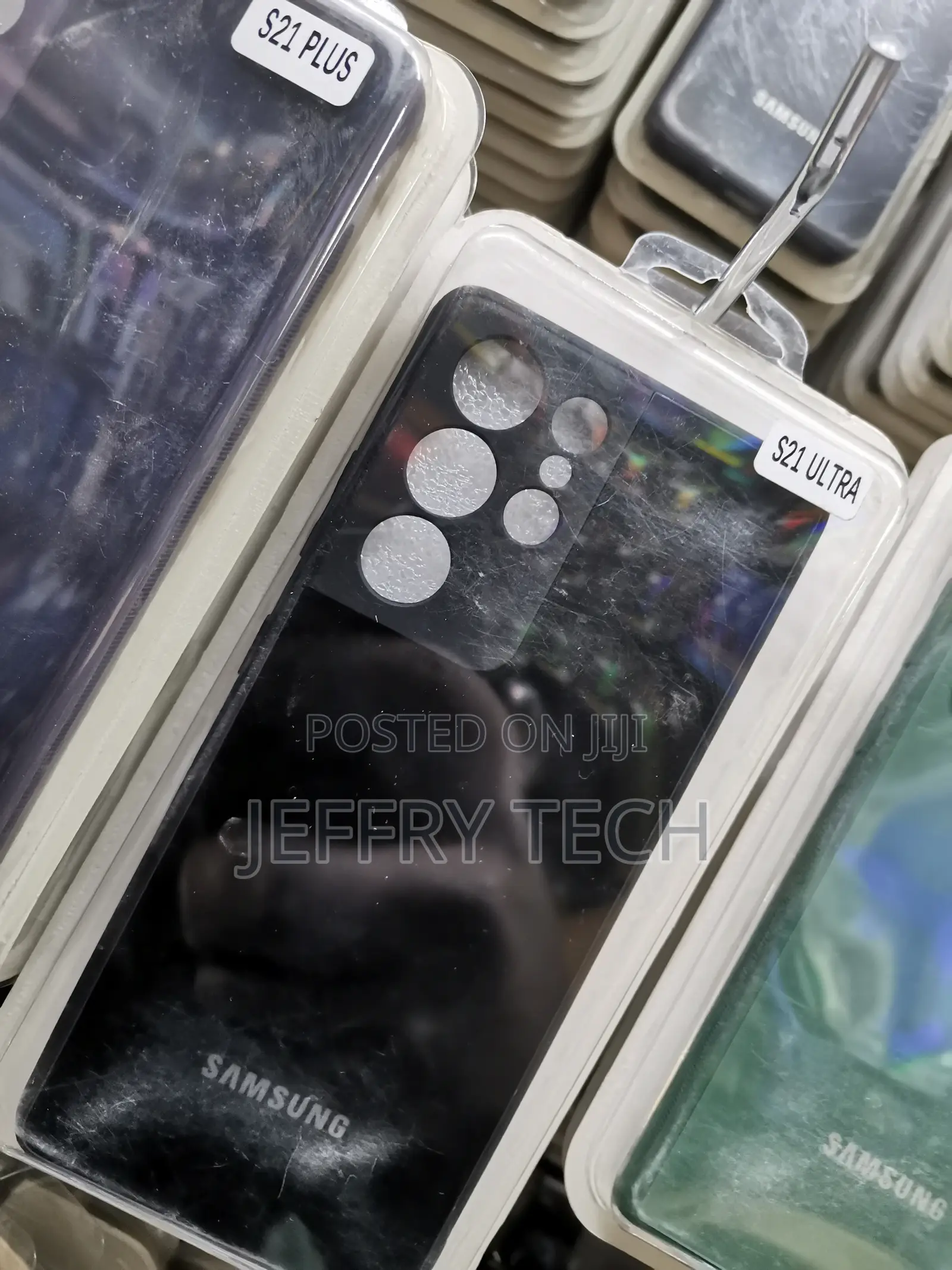 Black Glass Camera Protector Premium Case for S21 Ultra