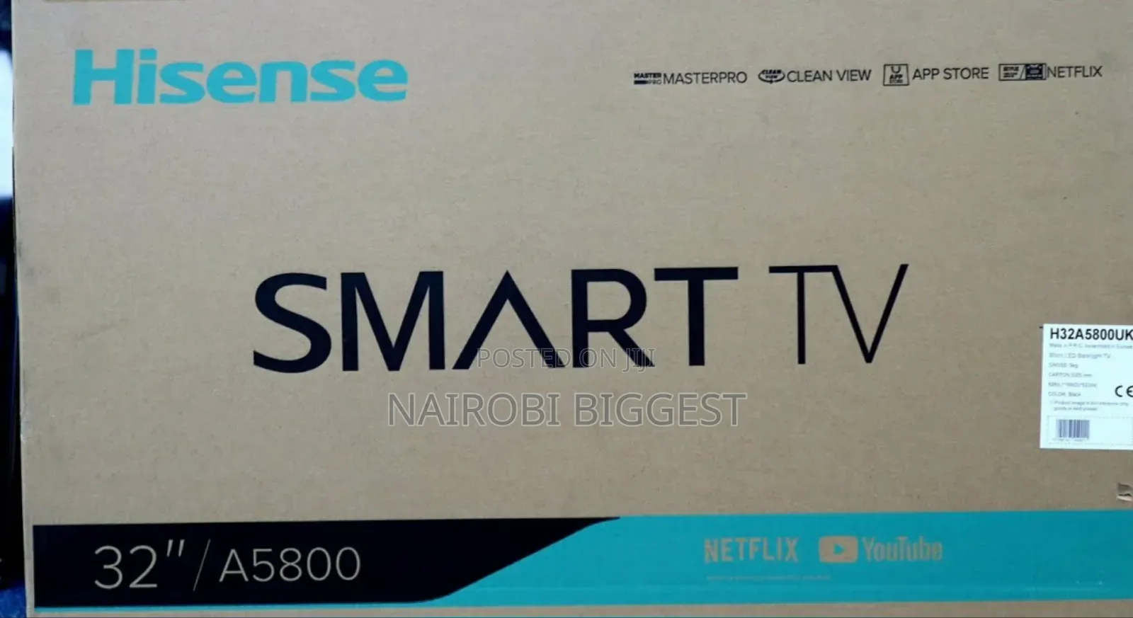 Hisense 32 Frameless Smart Vidaa Television