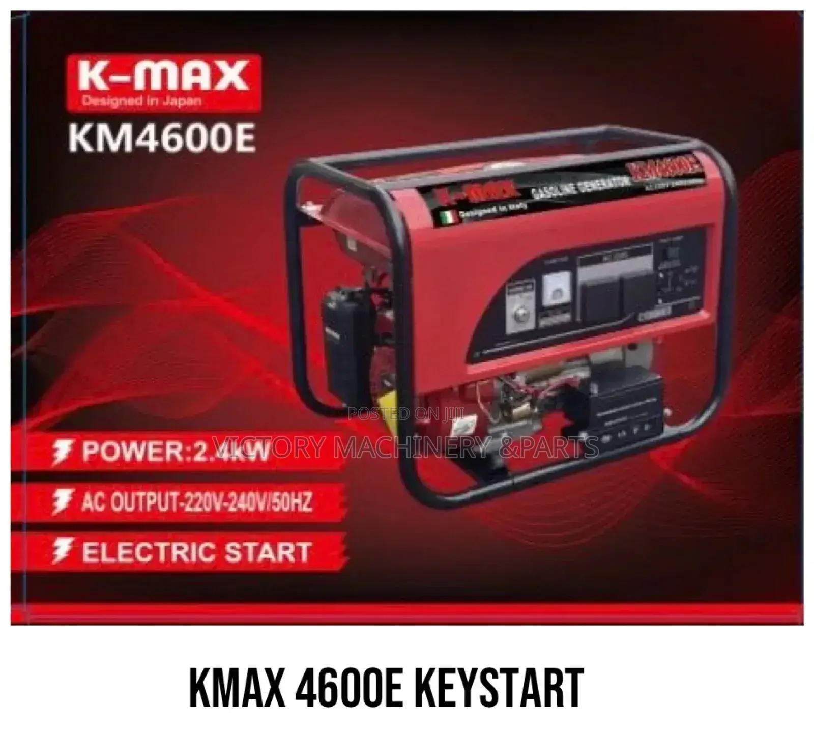 K-Max 2.4 Kw Key Start Generator