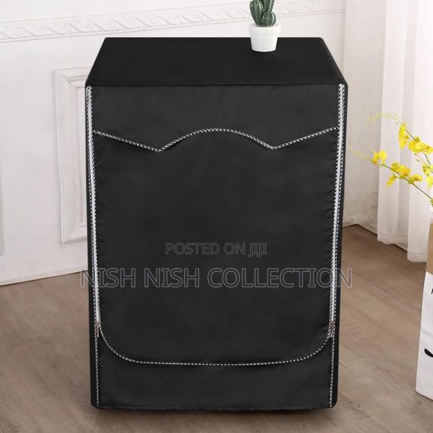 Black Waterproof Washing Machine Cover - thumbnail 2