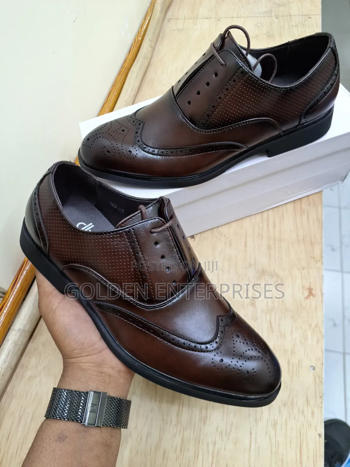 Brown Official Leather Moccasins 39-45