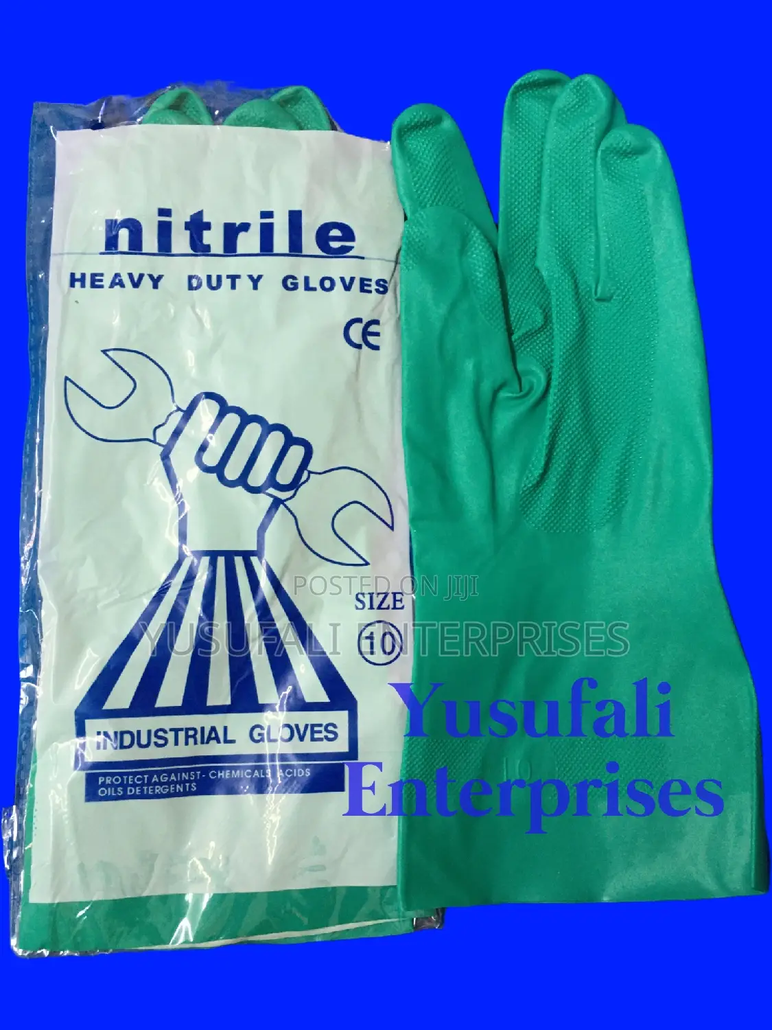 Nitrile Gloves For Chemicals And Industrial Work. Wholesale.