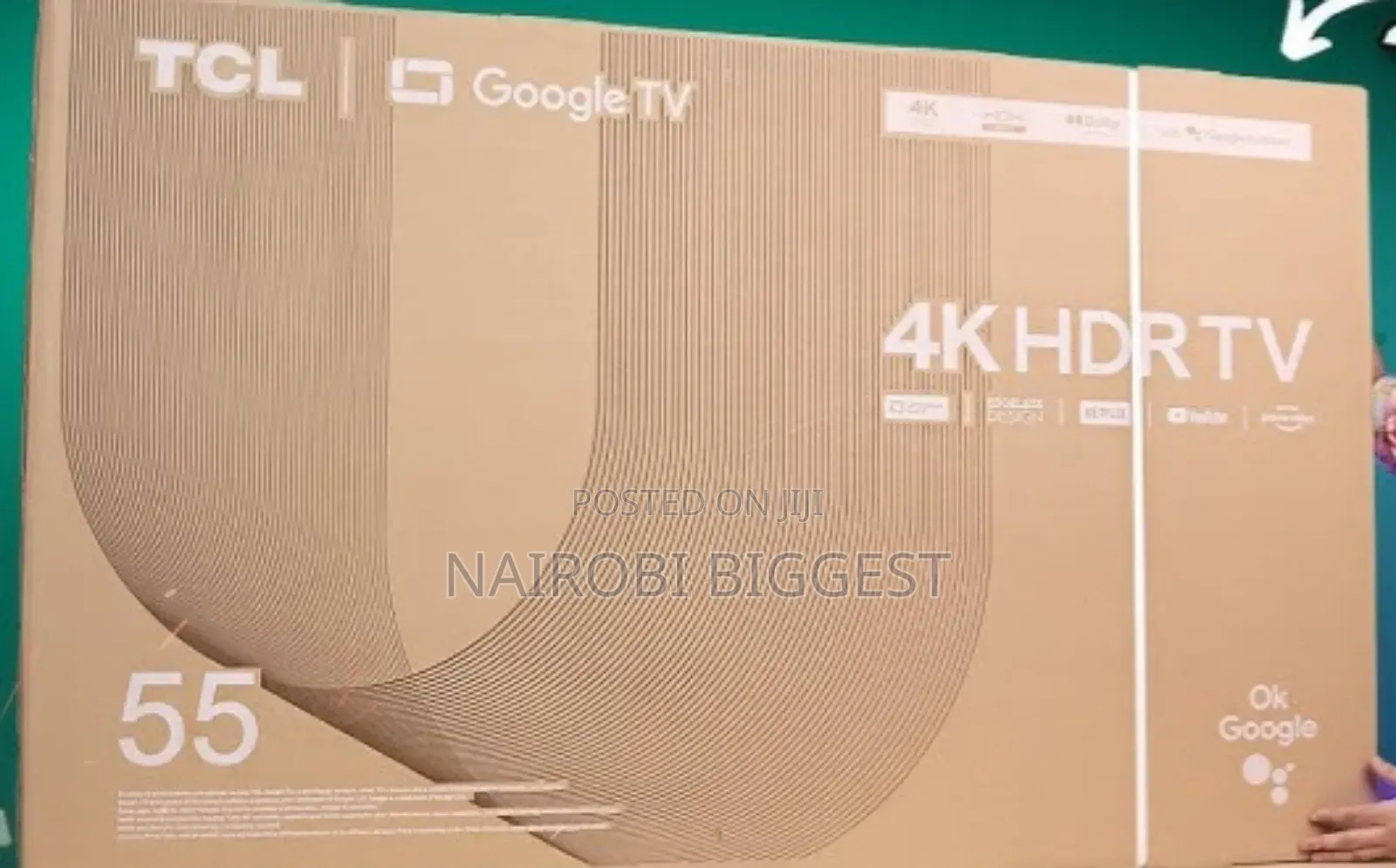 Tcl 55" Google Frameless 4k Resolution Television