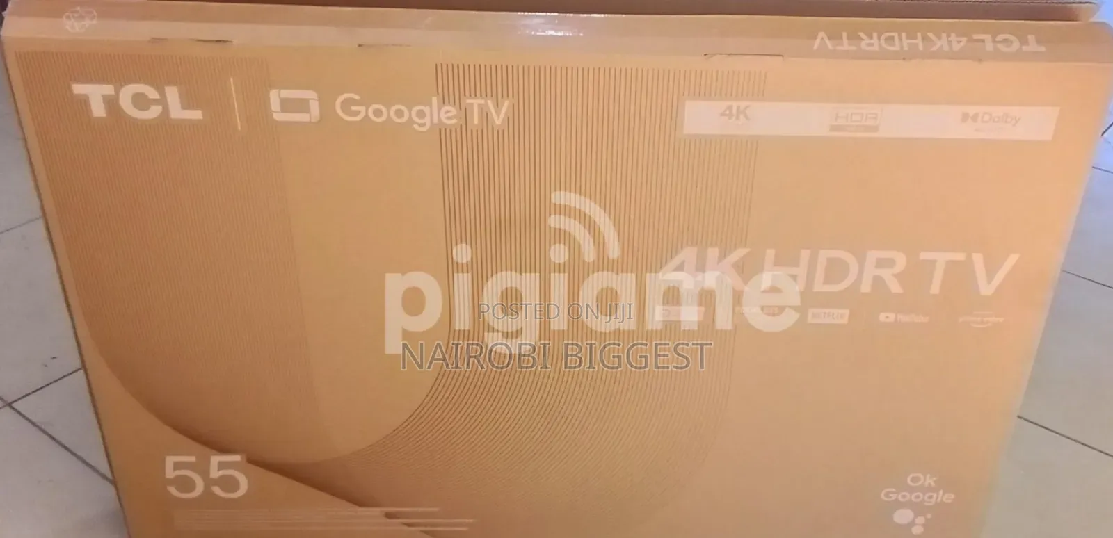 Tcl 55" Google Frameless 4k Resolution Television