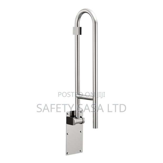 Foldable Stainless Steel Grab Bar Flip Up - main view