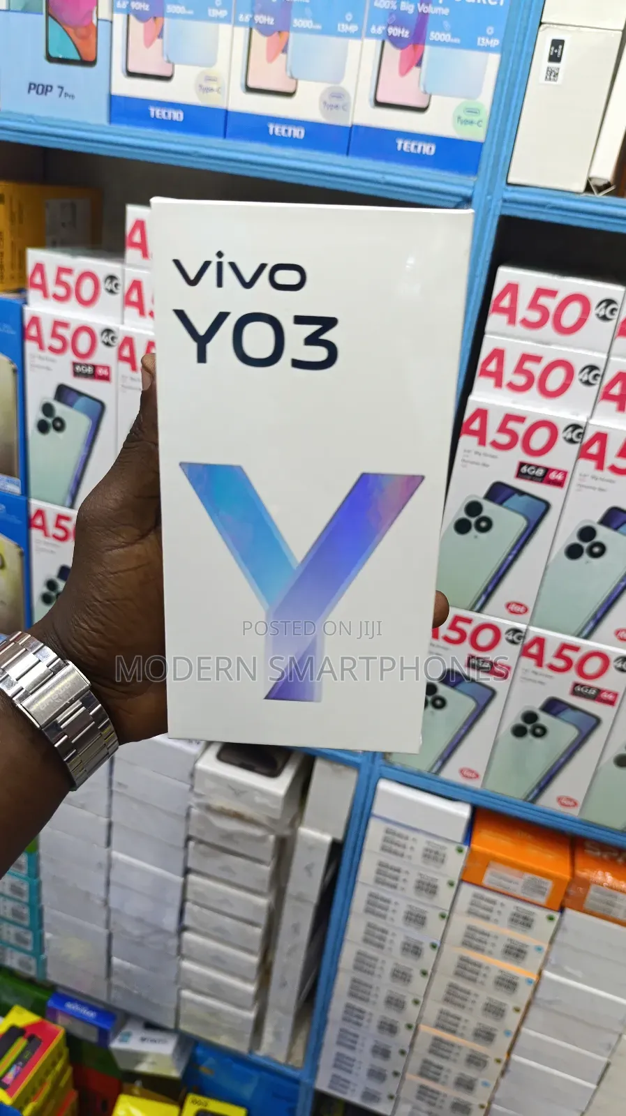 New Vivo Y03 64 GB Black