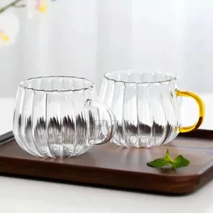 Petal Shaped Borosilicate Glass Mug