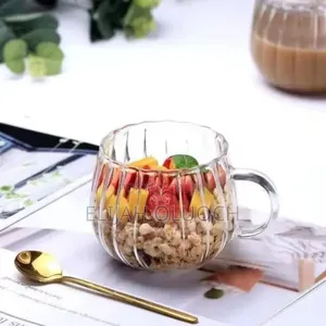 Petal Shaped Borosilicate Glass Mug