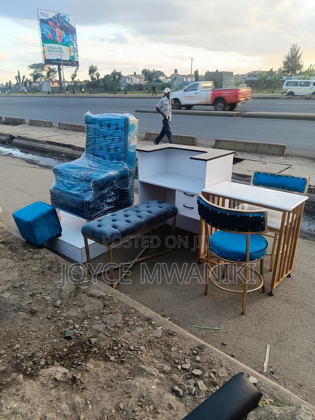 Pedicure Set, Waiting Bench, Reception Desk, Manicure Set  - main view