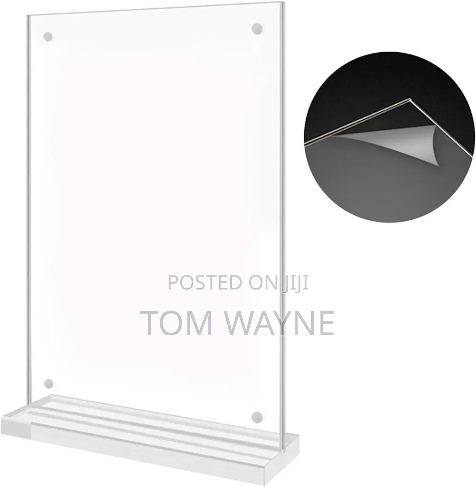 Clear Table Display/ Clear Menu Holder