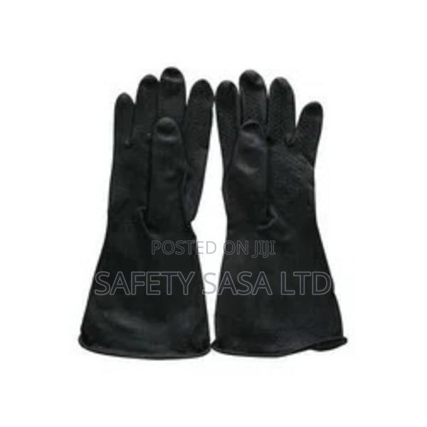 Rubber Gloves., Cleanig Gloves - main view