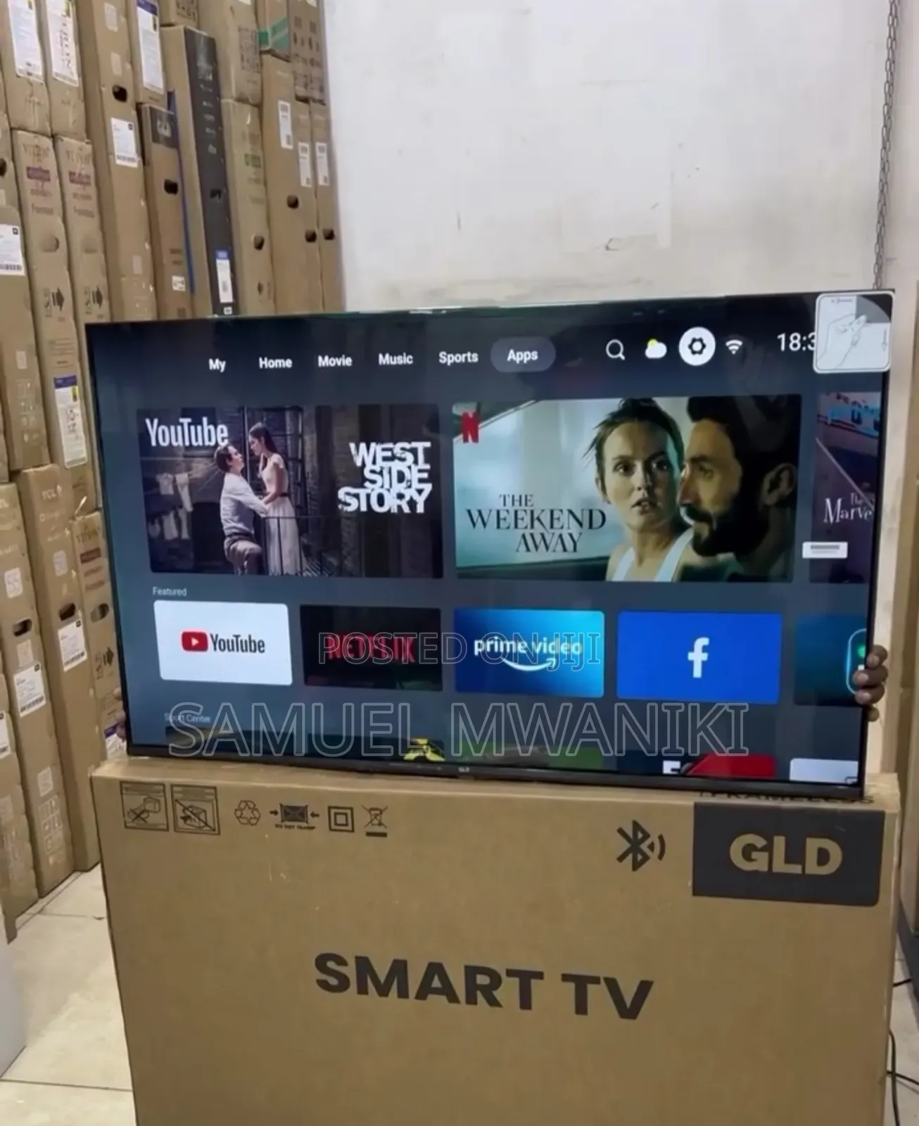 GLD 43" Full HD Smart Android Tv, Bluetooth,Netflix,Youtube