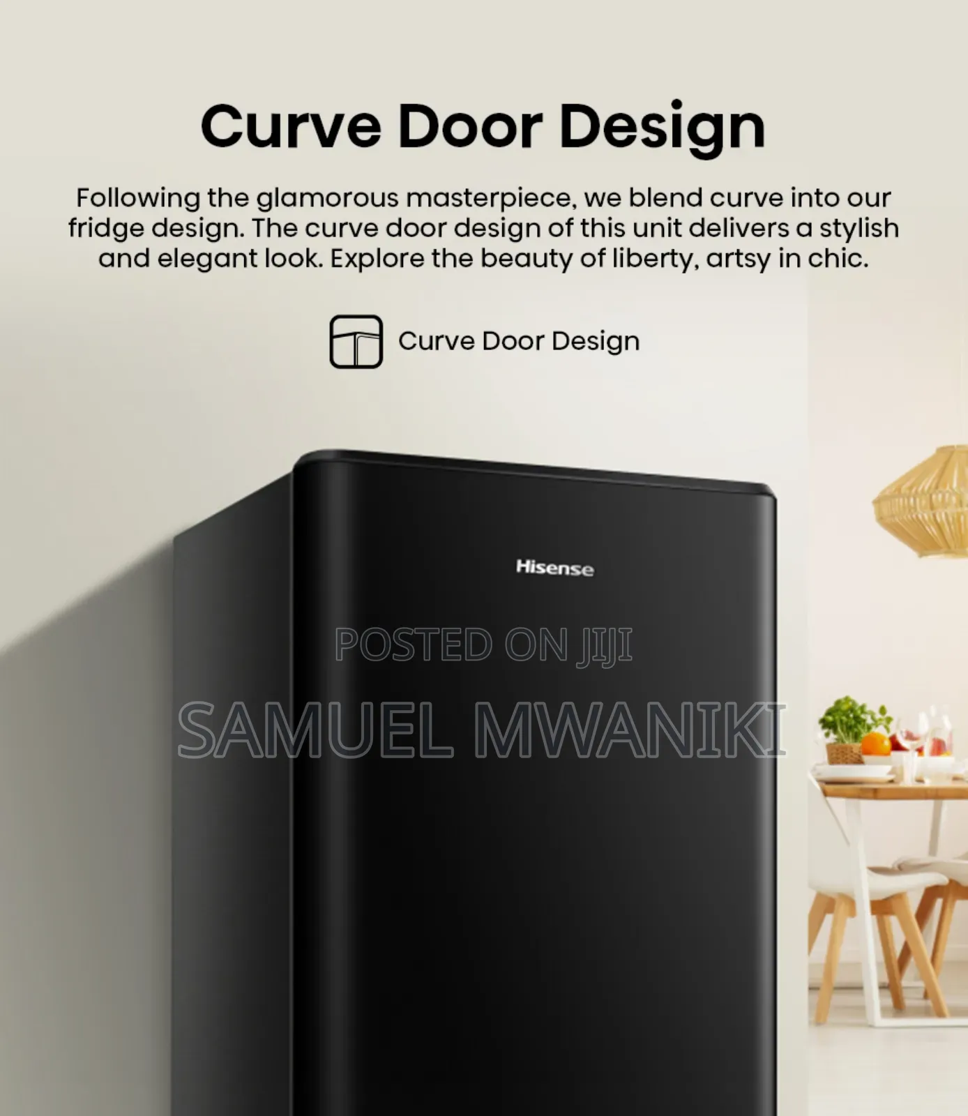 Hisense Refrigerator 176 Liters Single Door Defrost (Black)