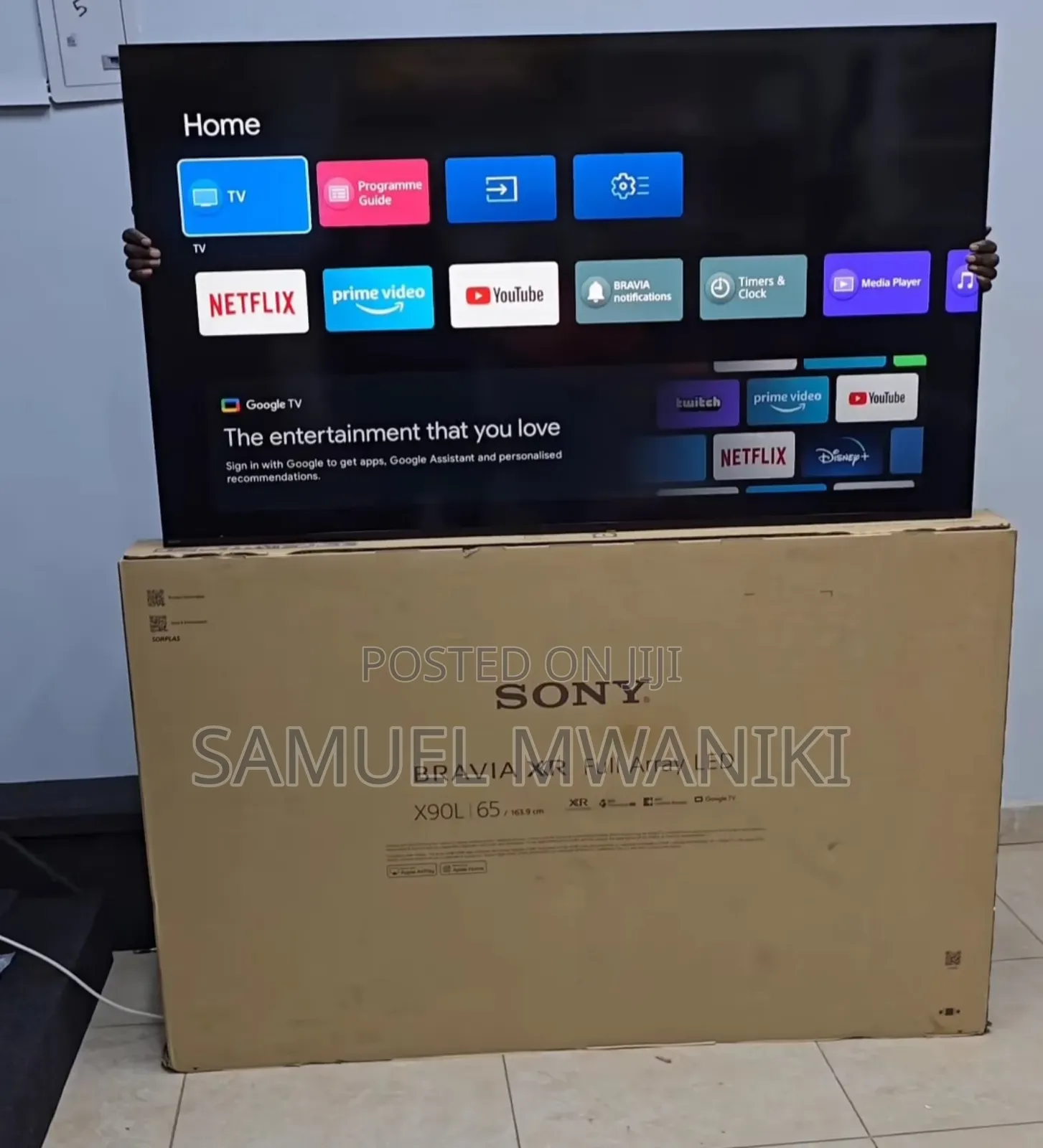 Sony Bravia Xr 65” X90L Full Array LED HDR Google TV