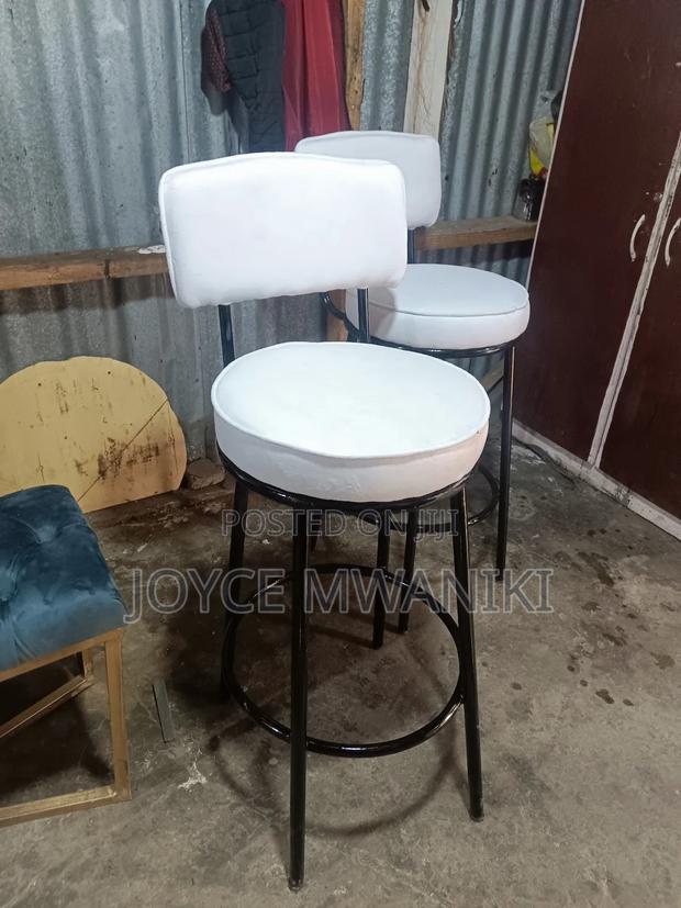 Counter Stool, White and Black - main view