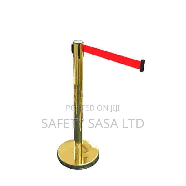 Stanchion Queue Divider Stainless Steel Gold Pole - main view