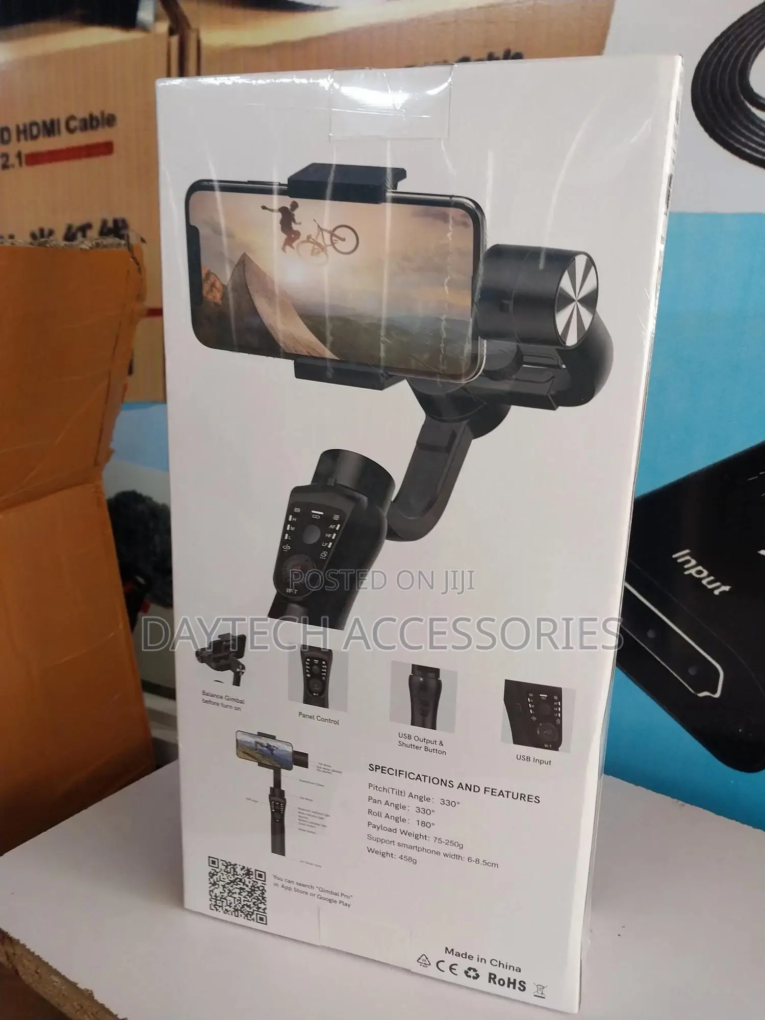 3-Axis Phone Stabilizer Selfie Stick Gimbal - S5b