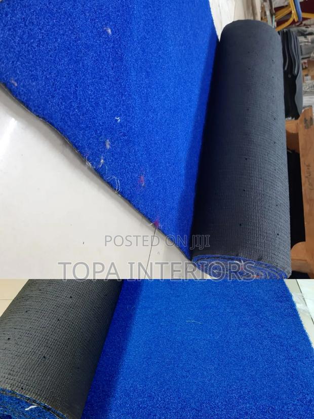 Blue Outdoor and Indoor Artificial Grass Carpets Blue Grass - main view