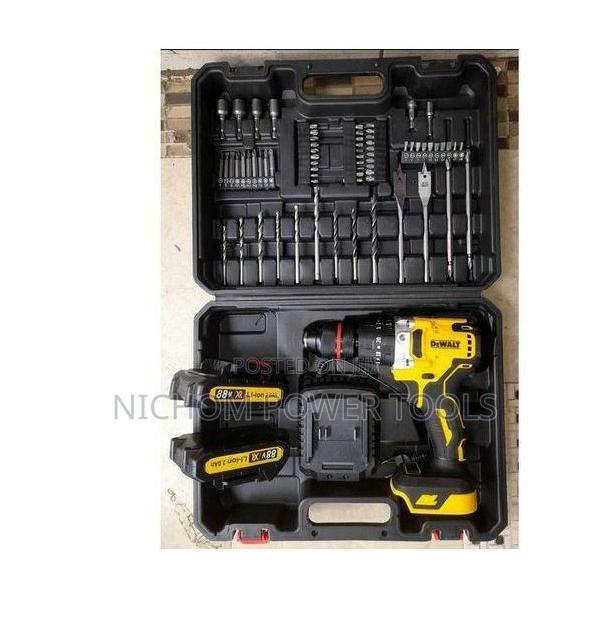 Dewalt88v Cordless Electric Hammer Drill 47PC Toolset - main view