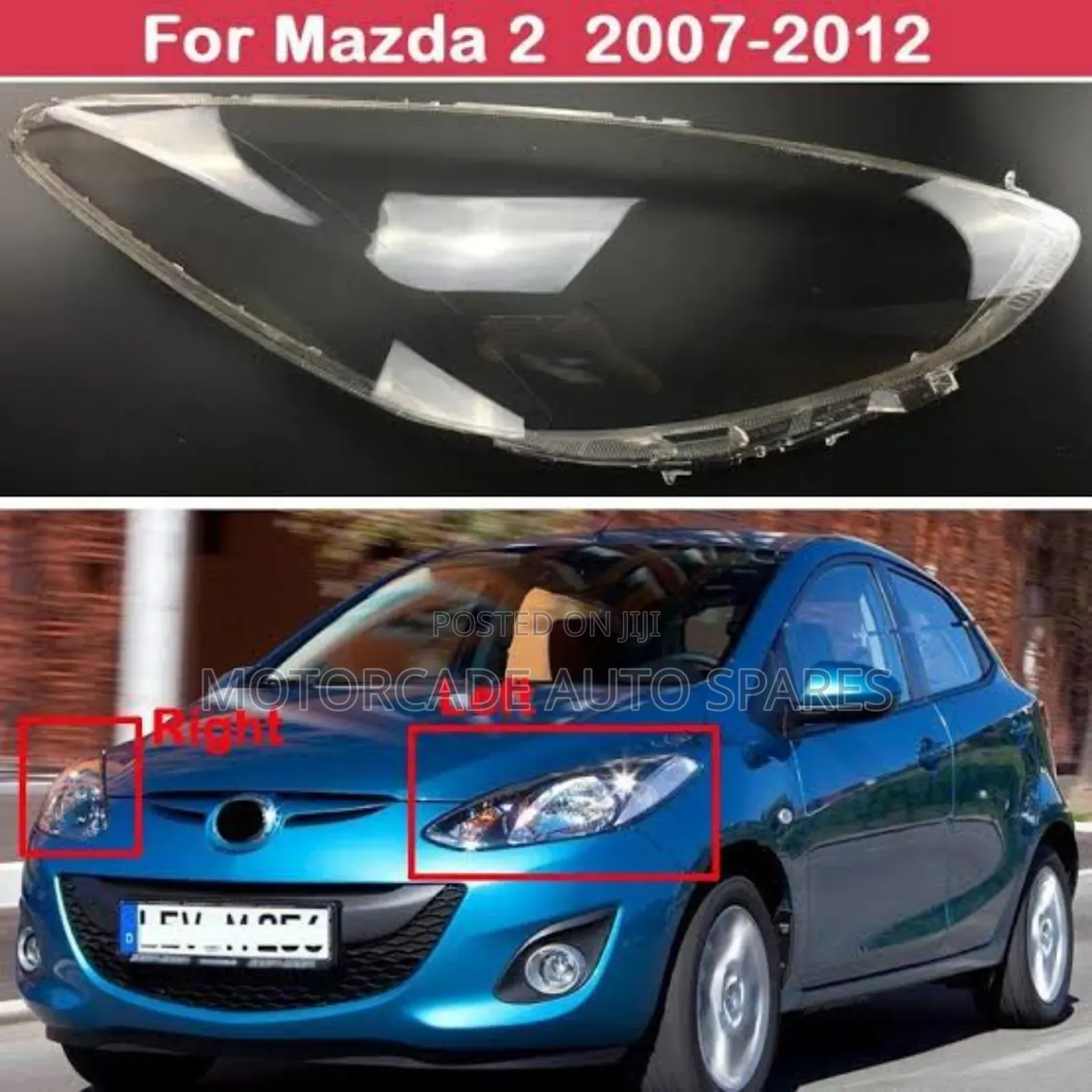 Mazda Demio 2007/2010/2012 Headlight Lens Cover
