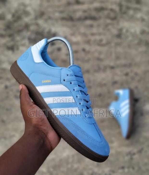 Sky Blue Adidas Samba Unisex Sneakers - main view