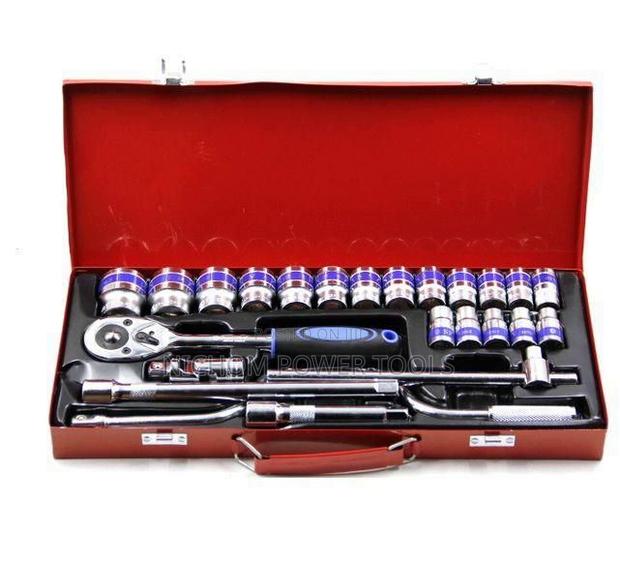 Chrome Vanadium MLG Tools 24pcs Ratchet Socket Spanner Set