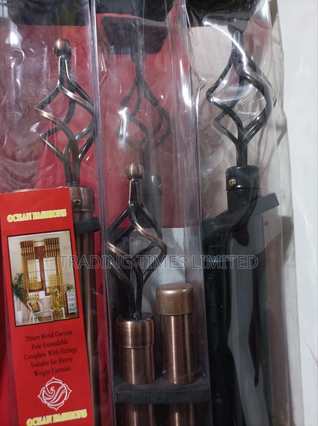 3 MTR Double and Adjustable Curtain Rods