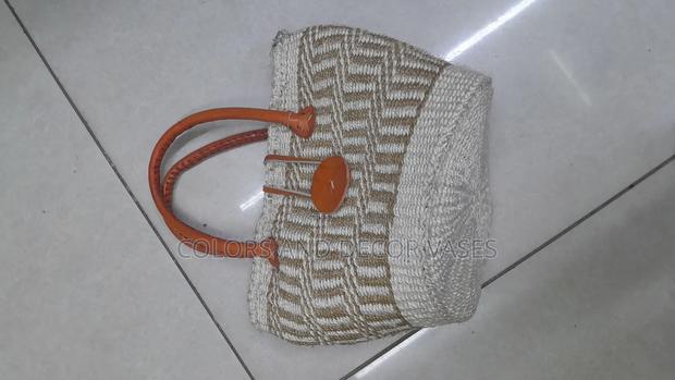 Small Size 8 Bag With Leathered Handles - main view