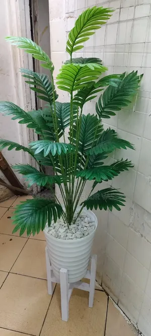 1.4m Palm,Vase Plus Stand