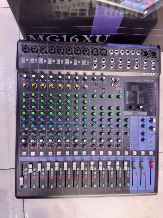 Mg-16ch Plain Mixing Console Mg16xu Ctop - main view