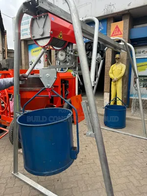 Double Bucket Concrete Hoist.