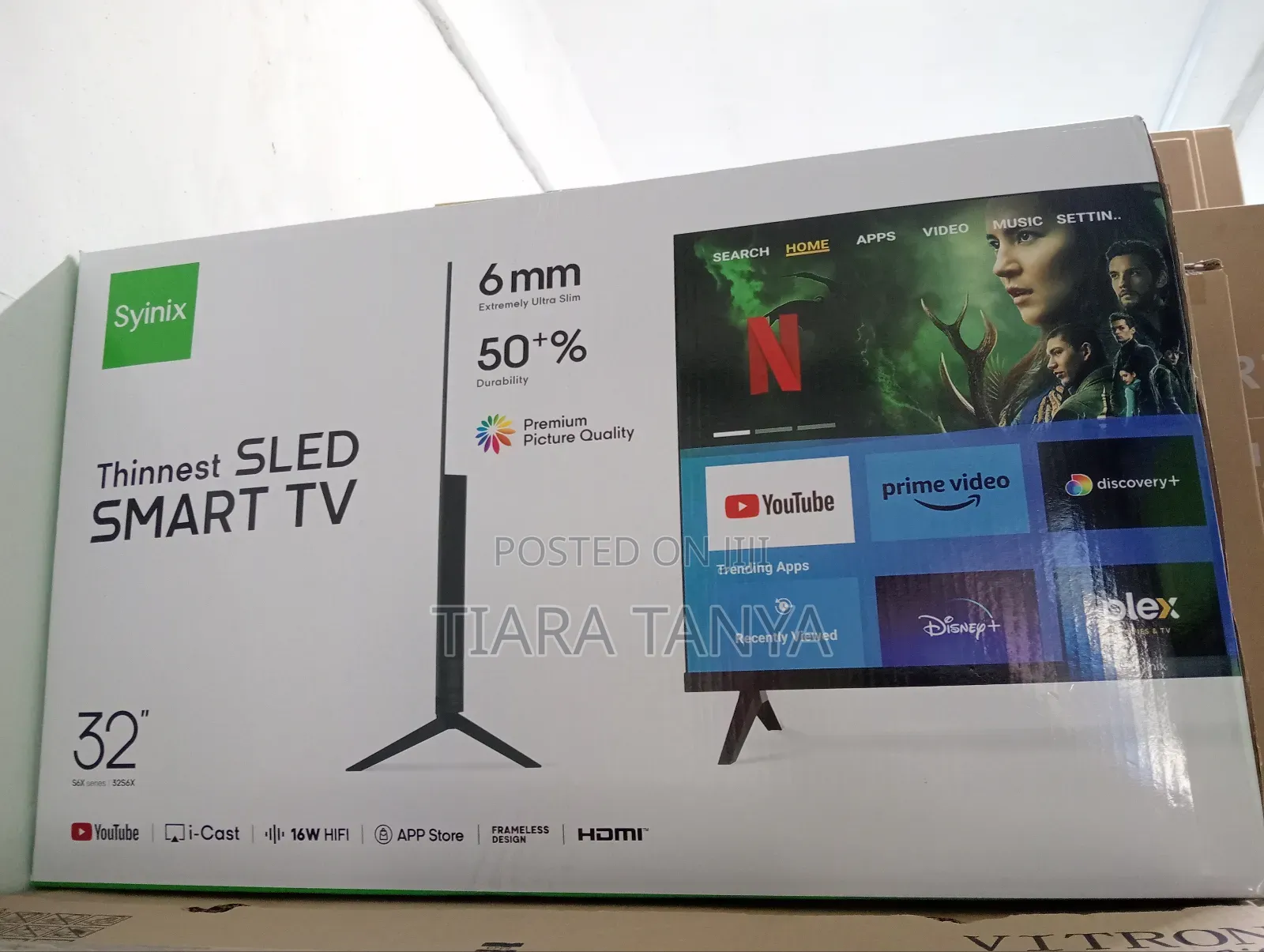 Syinix 32 Inch Smart Slim Tv