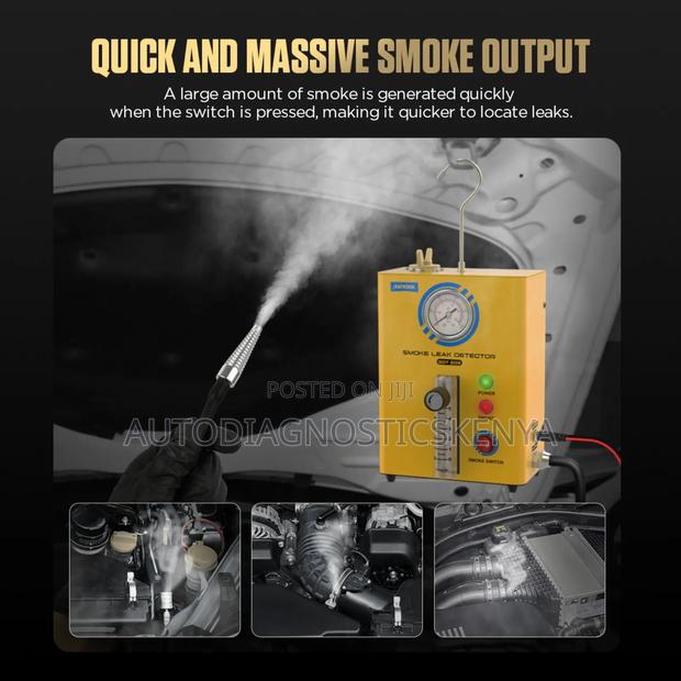 Vehicle Smoke Leak Detector Kit With in-Build Aircompressor