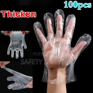 Disposable Food Plastic Gloves - 100pcs