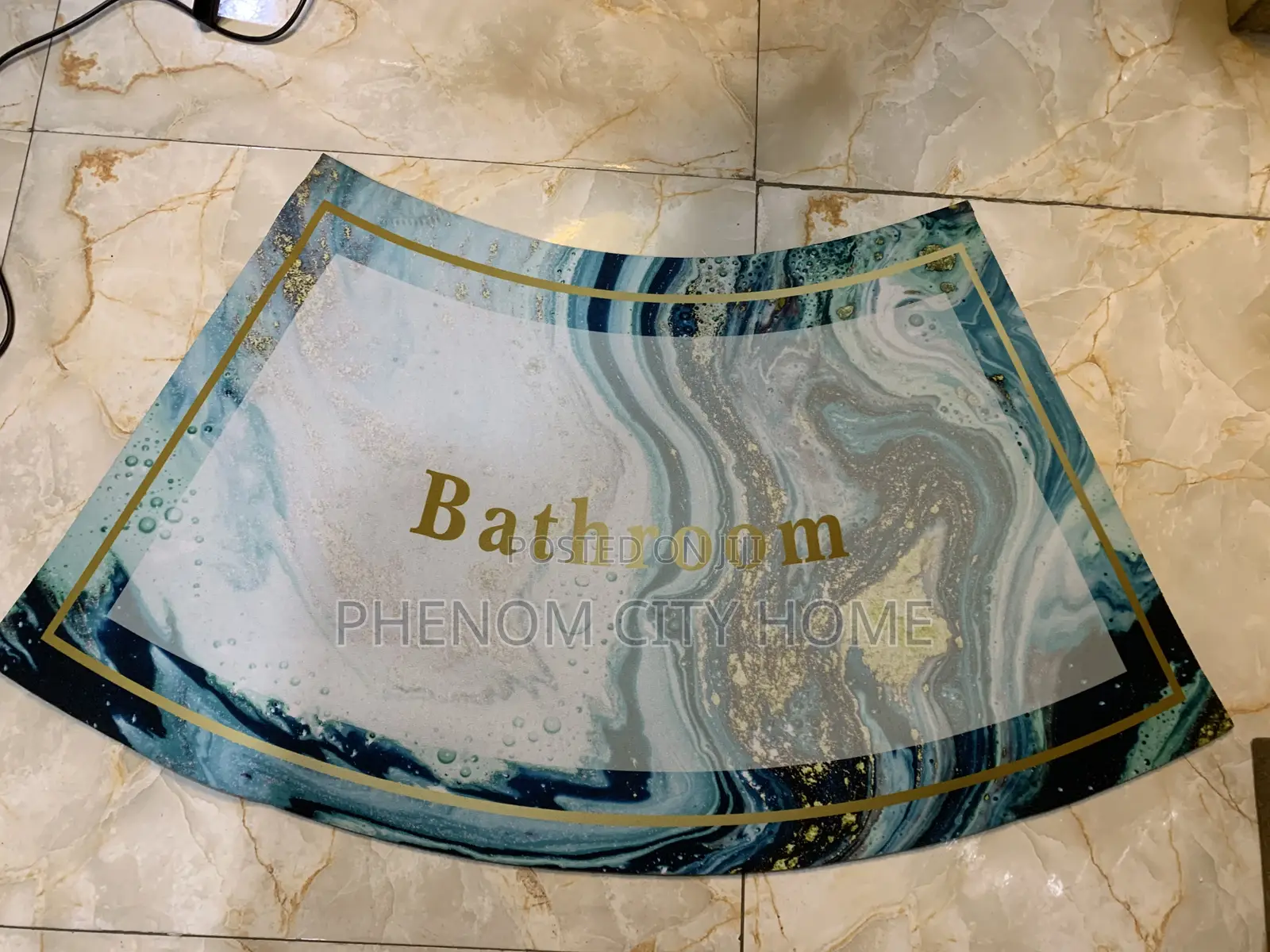 Rubber Bottom Absorbent Bathroom Mats