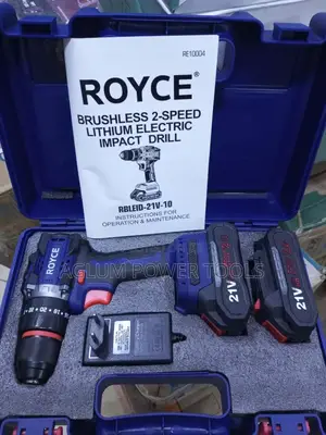 Cordless Royce Drill With Two Batteries 21v