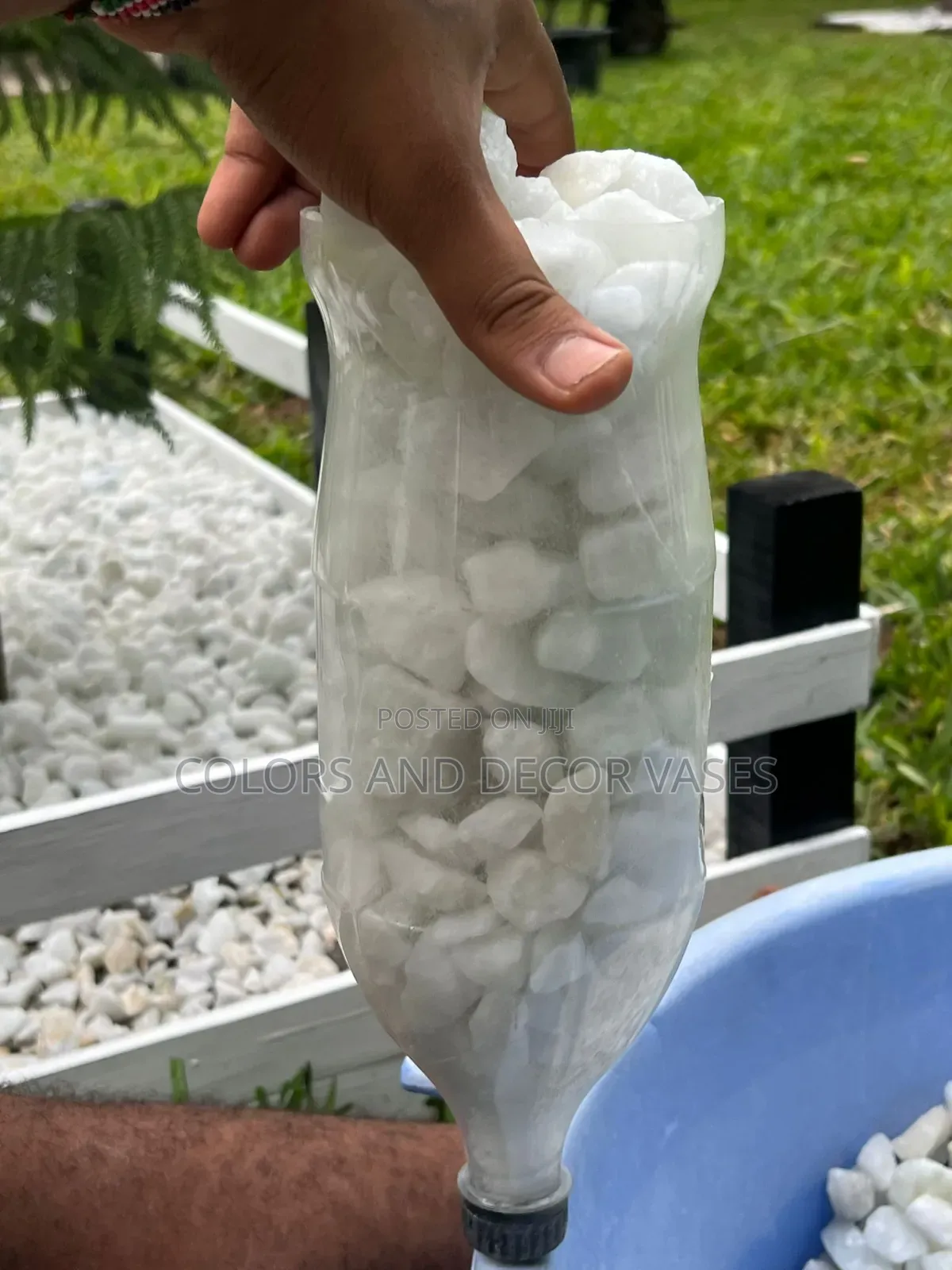 Big White Pebble Stones to Decorate Your Garden