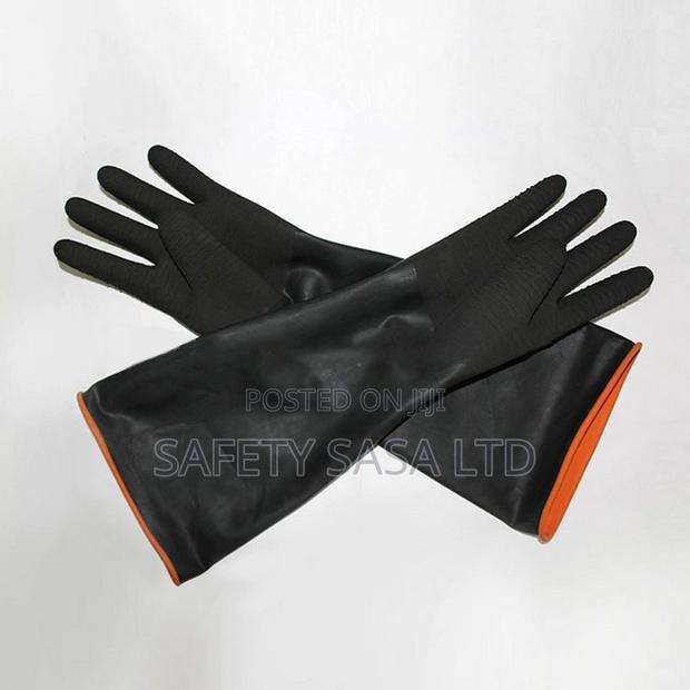 Rubber Gloves 14" 200g With Grip - main view