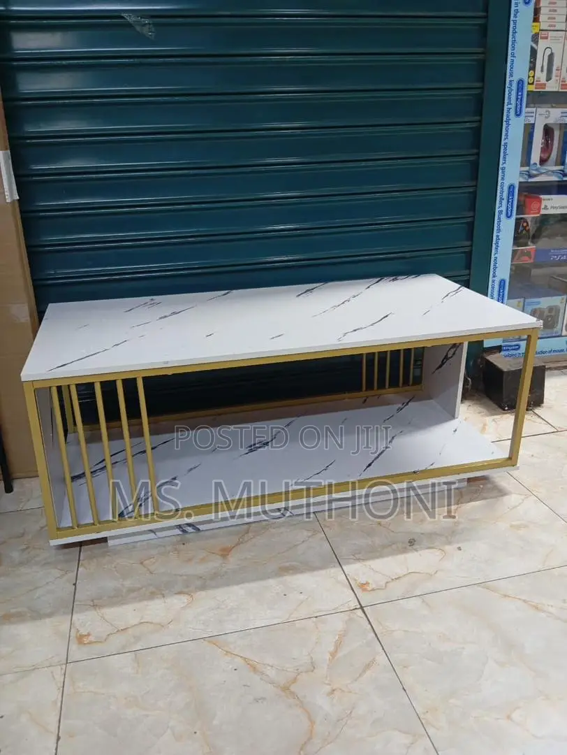 Modern Marble Textured Coffee Table